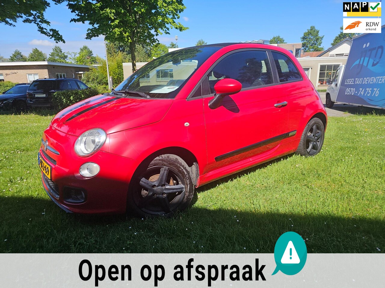 Fiat 500 - S 0.9 TwinAir cabrio 500 S met nap ! Met nw apk ! Inruilmogelijk - AutoWereld.nl