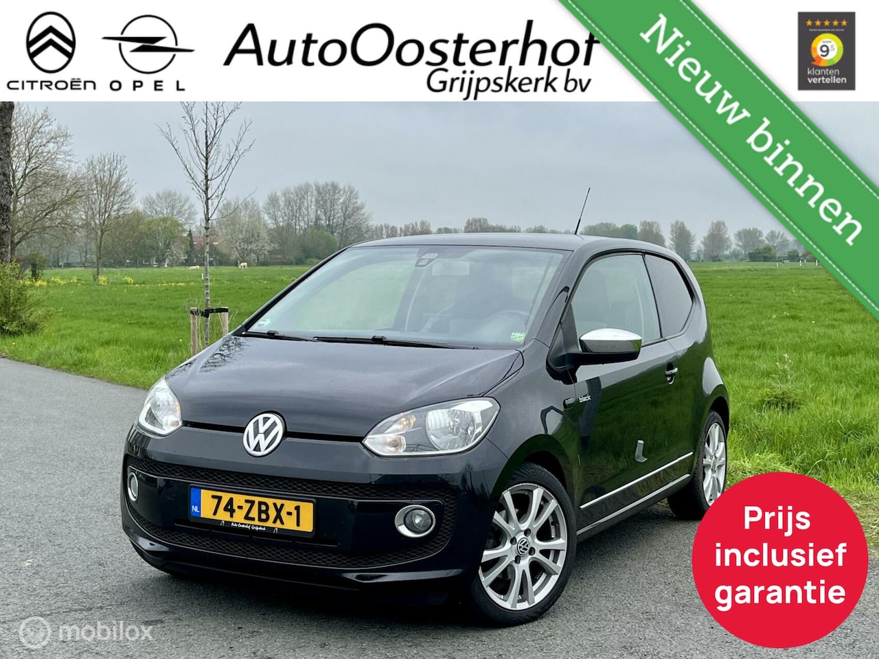 Volkswagen Up! - Up black 1.0 Black BlueMotion - AutoWereld.nl