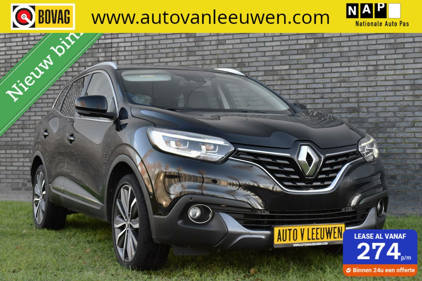 Renault Kadjar - 1.2 TCe Intens NAVI/LED/PDC/HALF LEDER/ETC.! - AutoWereld.nl
