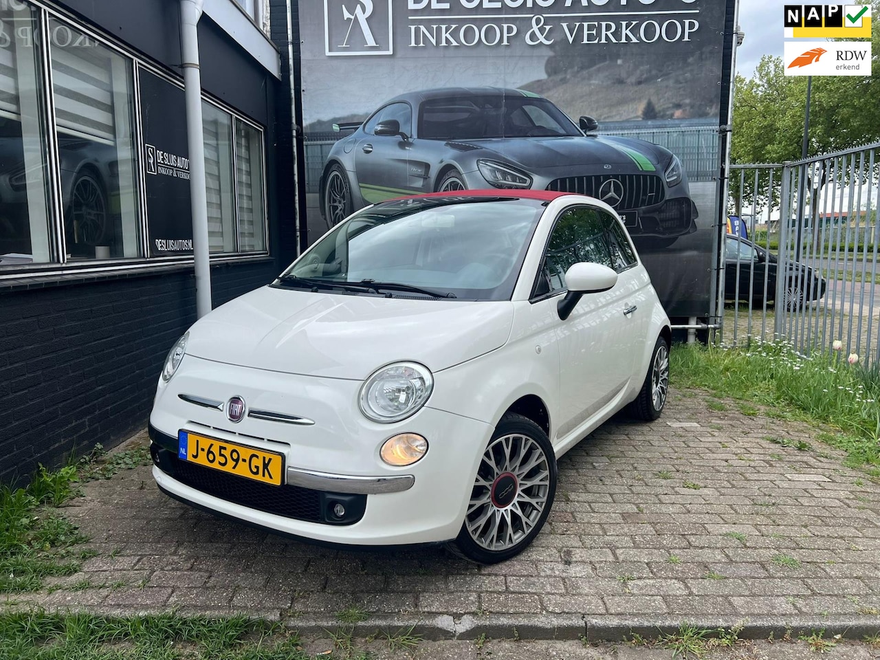 Fiat 500 C - 1.2 Lounge Leer Airco - AutoWereld.nl