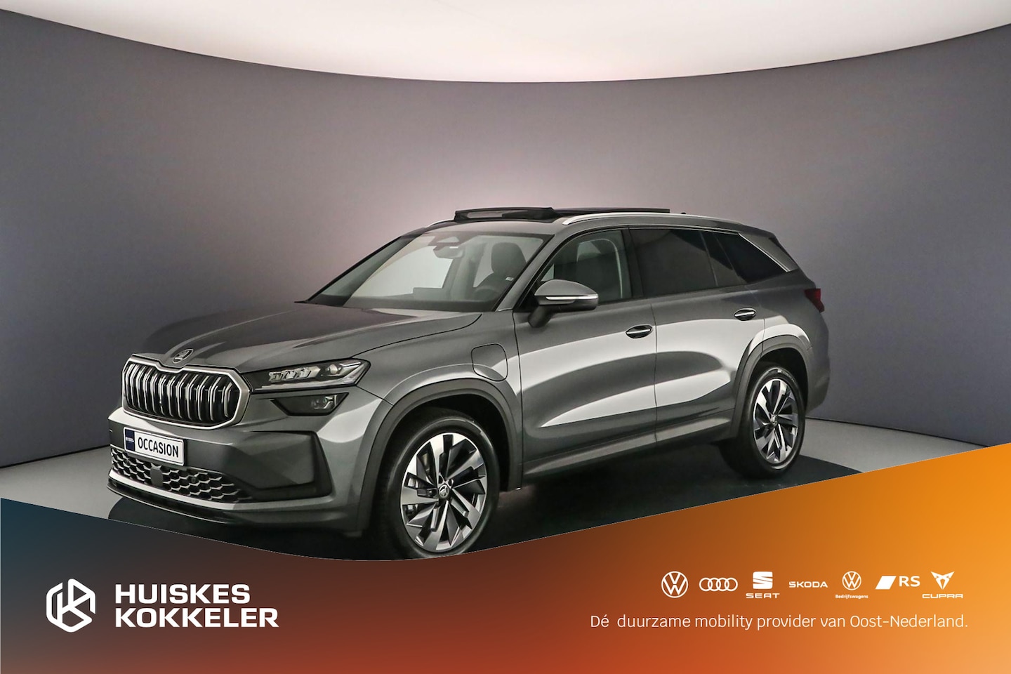 Skoda Kodiaq - Business Edition 1.5 TSI PHEV 204pk DSG Automaat Panoramadak, Achteruitrijcamera, Navigati - AutoWereld.nl
