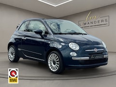 Fiat 500 C - 0.9 TwinAir Lounge Turbo 2013 BLAUW | Cabrio | Airco | Leder