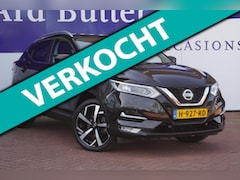 Nissan Qashqai - 1.3 DIG-T Tekna+leder+pano-dak+navigatie+360 camera+19"lmv = TOP