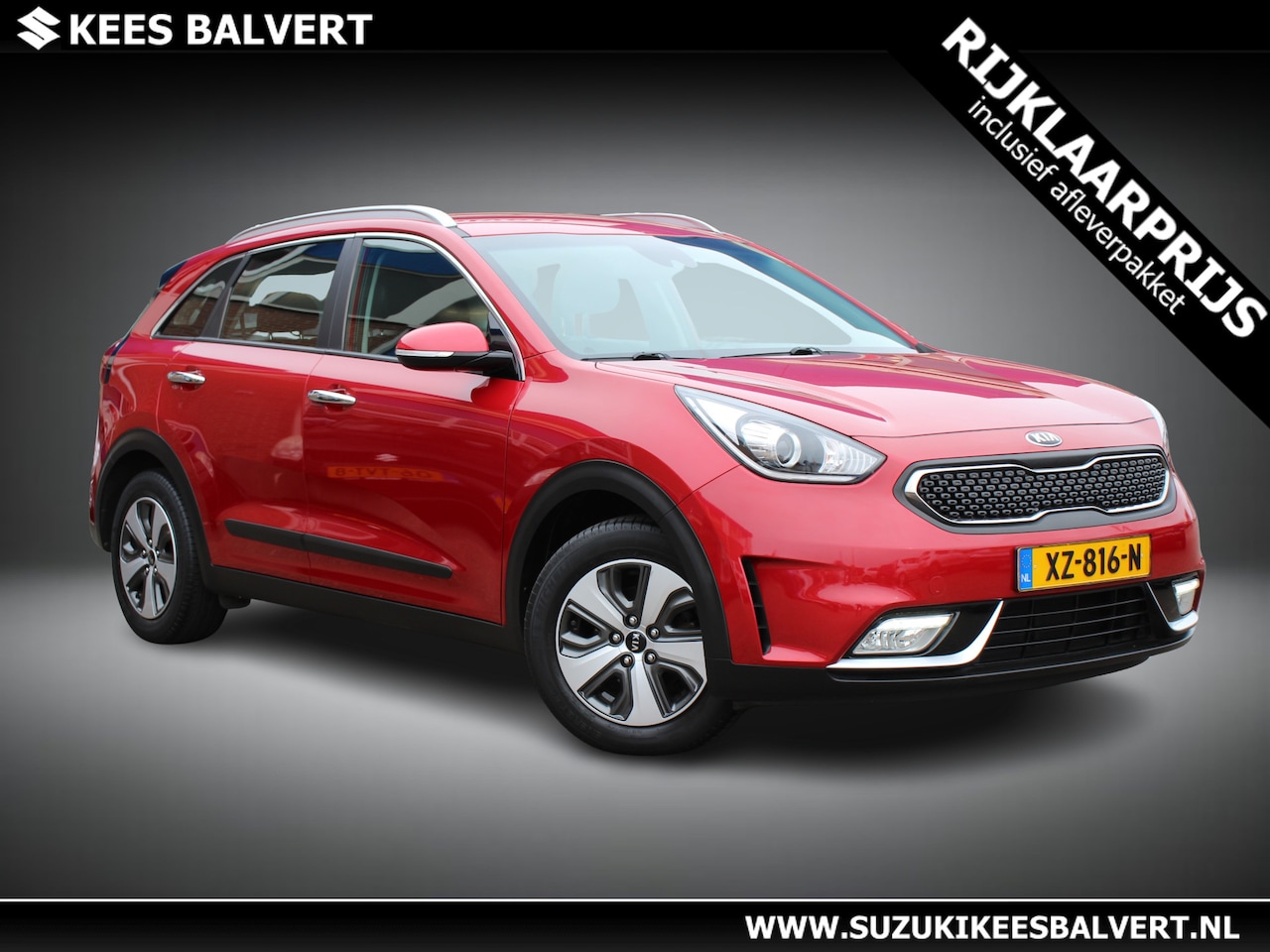 Kia Niro - 1.6 GDi Hybrid DynamicLine | Trekhaak | Half leer | Navi | - AutoWereld.nl