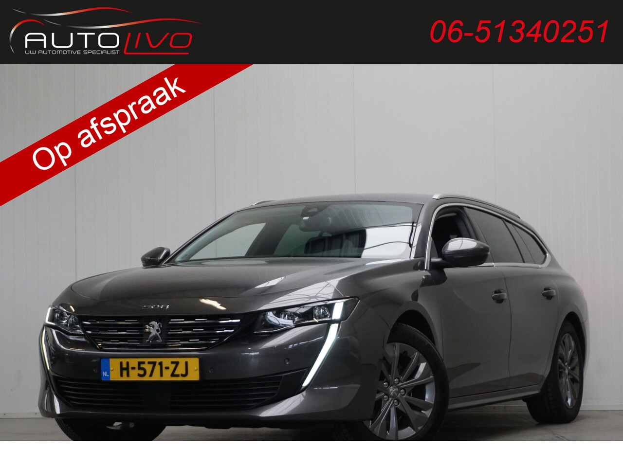 Peugeot 508 SW - 1.6 PureTech Blue Lease Allure 180 PK! AUTOMAAT! G. NAVI CLIMA CAMERA PDC AD. CRUISE TREKH - AutoWereld.nl