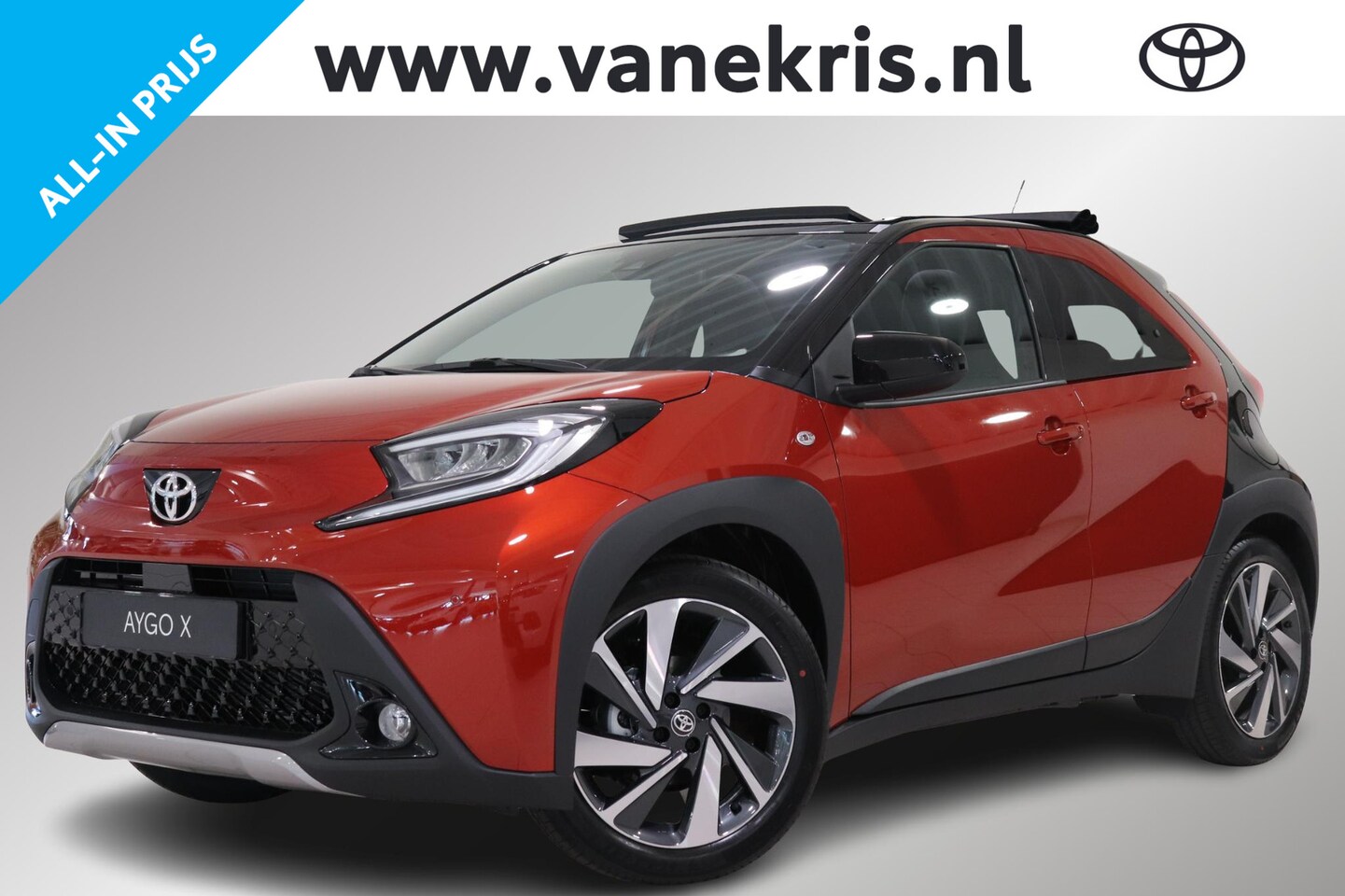 Toyota Aygo X - 1.0 VVT-i MT envy 1.0 VVT-i MT Envy, Cabriodak, €1000,- Inruilpremie, Draadloos Apple Carplay & Android Auto - AutoWereld.nl