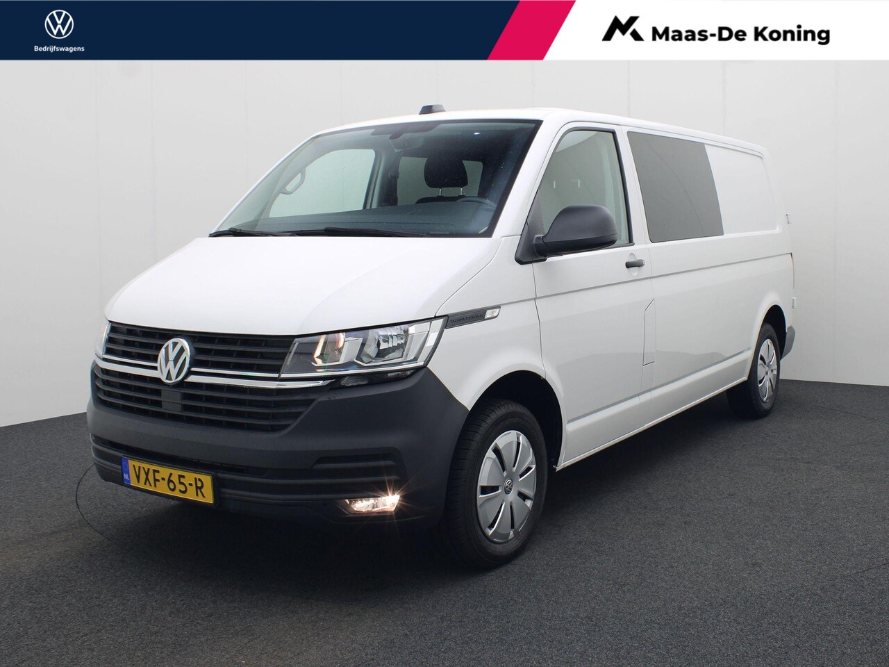 Volkswagen Transporter - 2.0TDi 150pk DC Comfortline L2 · Navigatie · Trekhaak · Parkeersensoren · Dubbel Cabine - AutoWereld.nl