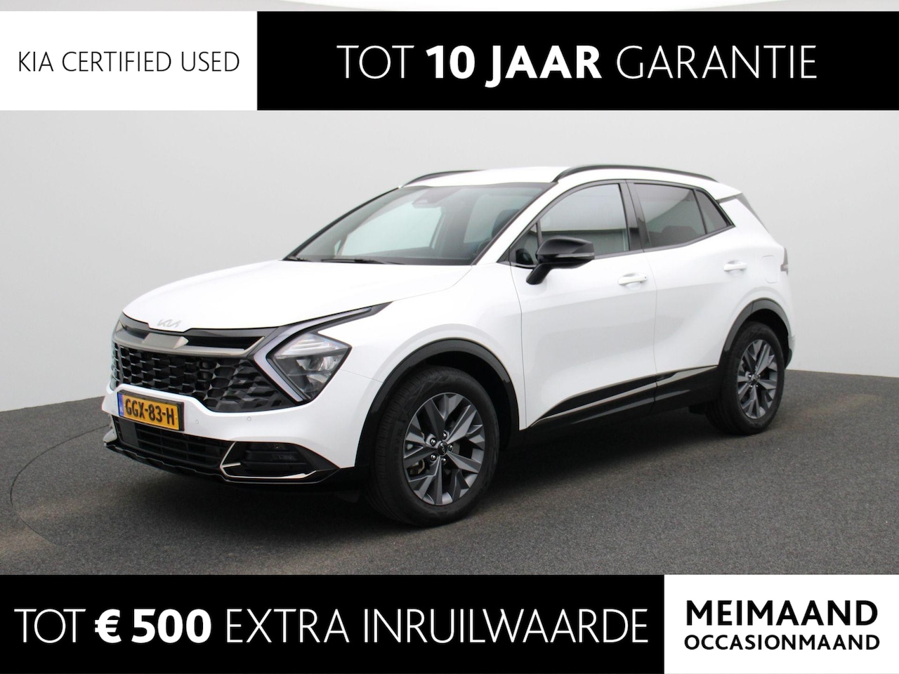 Kia Sportage - 1.6 T-GDi Hybrid Dark Edition Navi | Camera | Leder | Stoel en stuurverwarming | Elektrisc - AutoWereld.nl