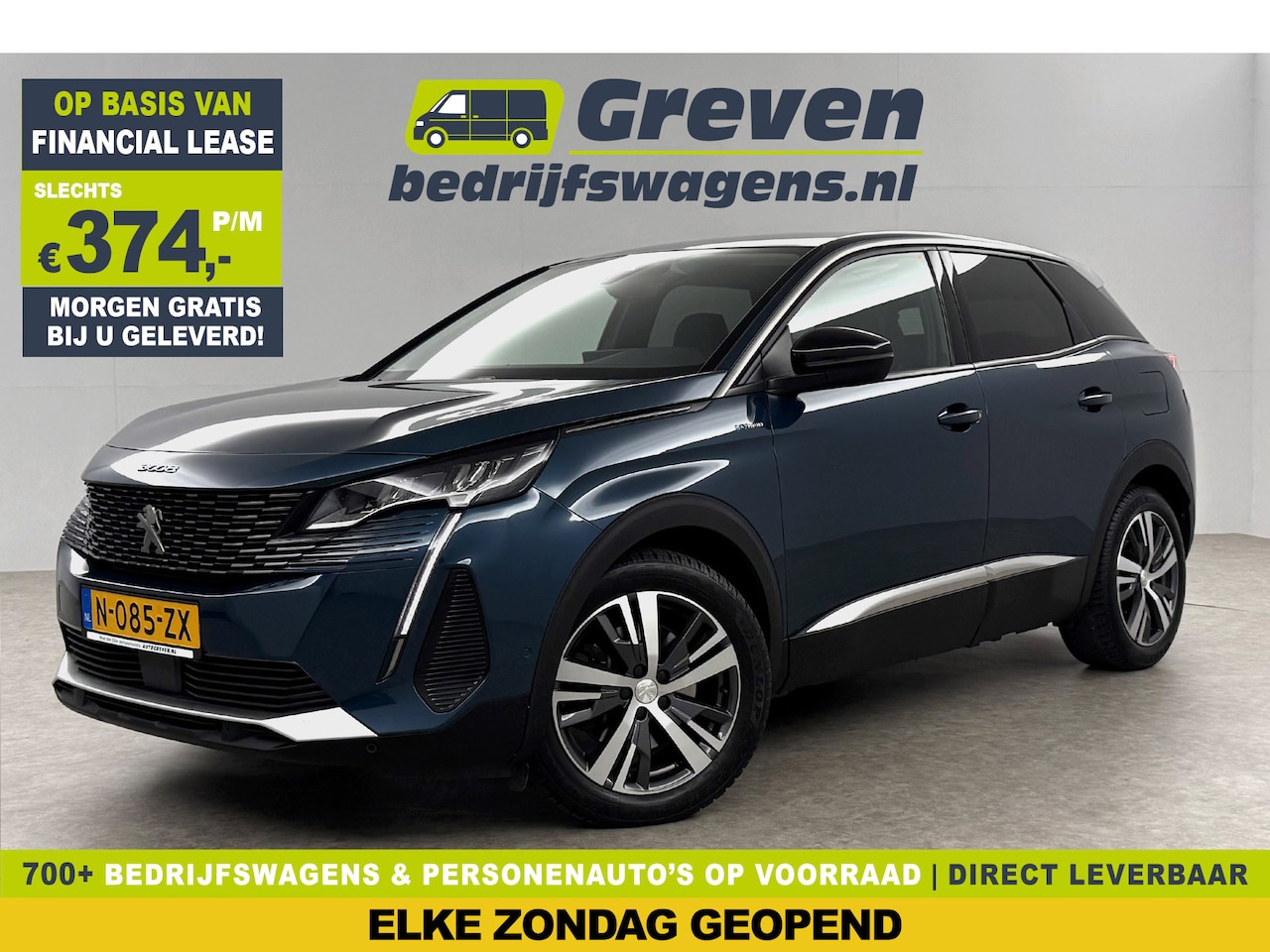 Peugeot 3008 - 1.6 HYbrid 225PK Allure 360Camera Carplay Virtual LED Trekhaak Clima Cruise Navi PDC 18''L - AutoWereld.nl