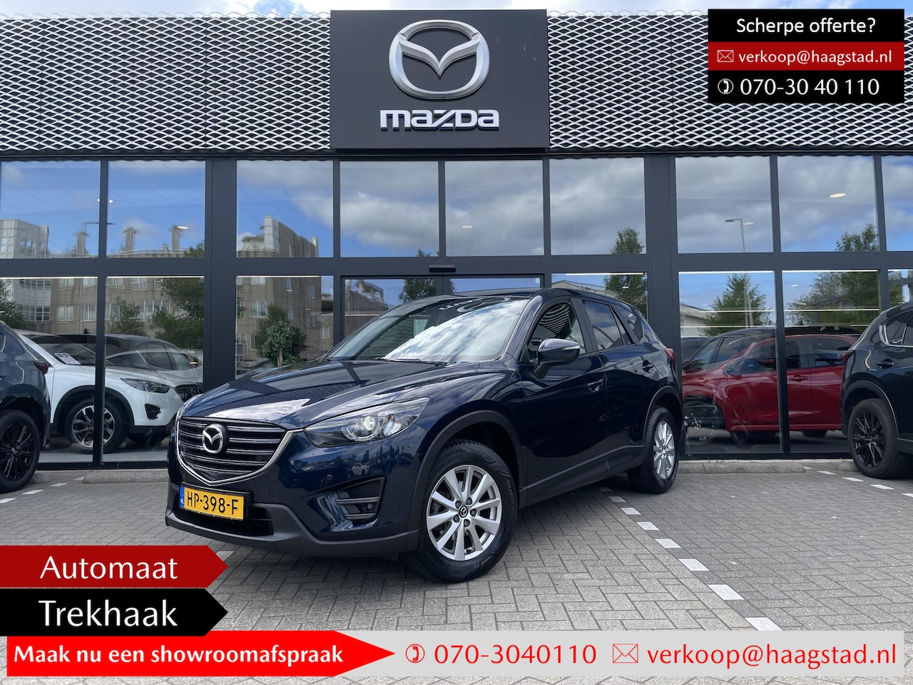 Mazda CX-5 - 2.0 SkyActiv-G 165 Skylease GT 2WD Trekhaak / All Season Banden / Leder + Bose pakket - AutoWereld.nl