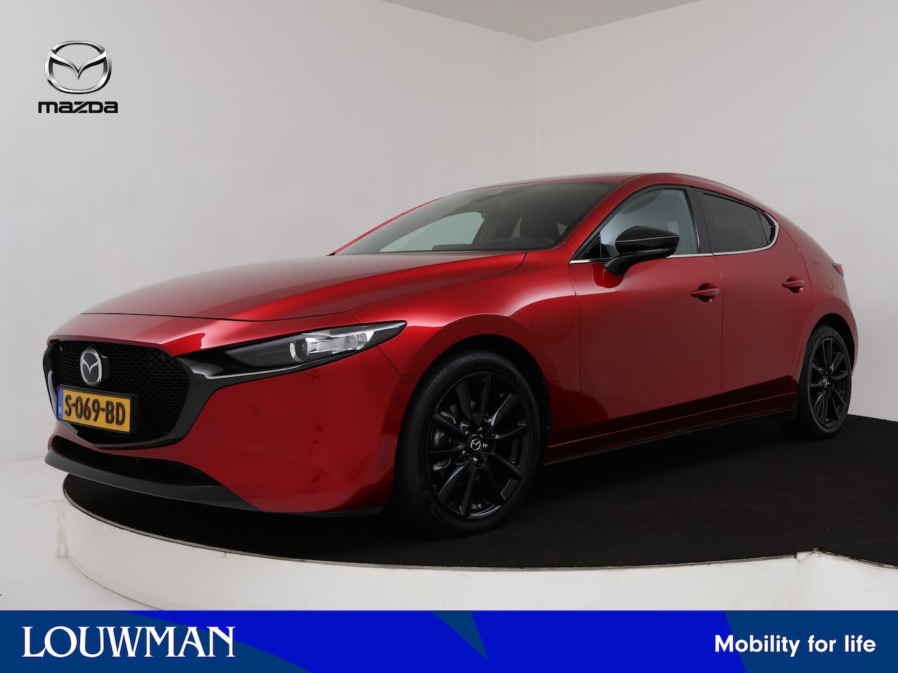 Mazda 3 Sport - 2.0 e-SkyActiv-G M Hybrid 150 Sportive automaat | BOSE - Audio | Navigatie | Dodehoekdetec - AutoWereld.nl