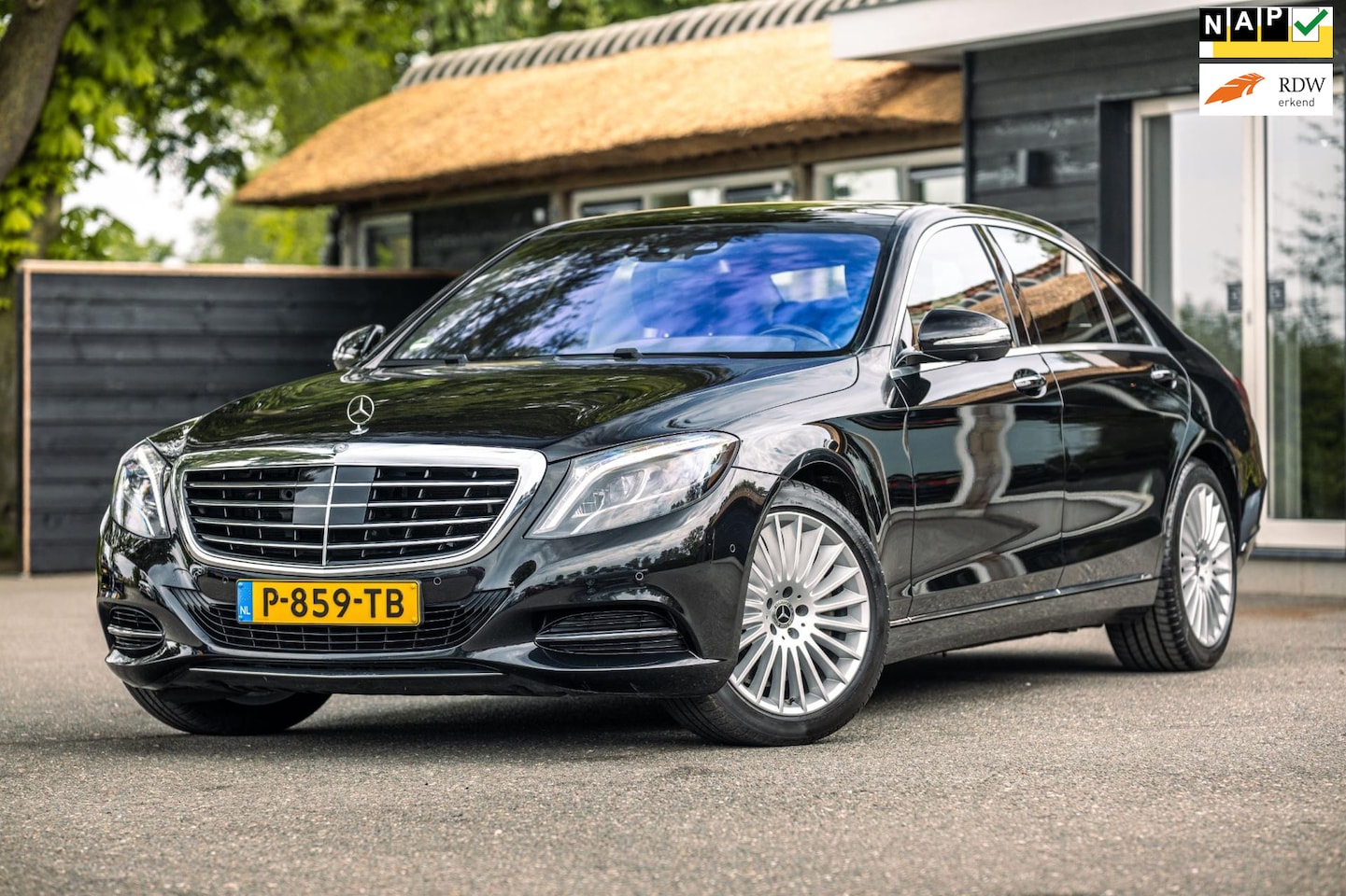Mercedes-Benz S-klasse - 500 4Matic Lang Prestige Plus Burmester I Panoramadak I Distronic I Lane Assist I Super co - AutoWereld.nl