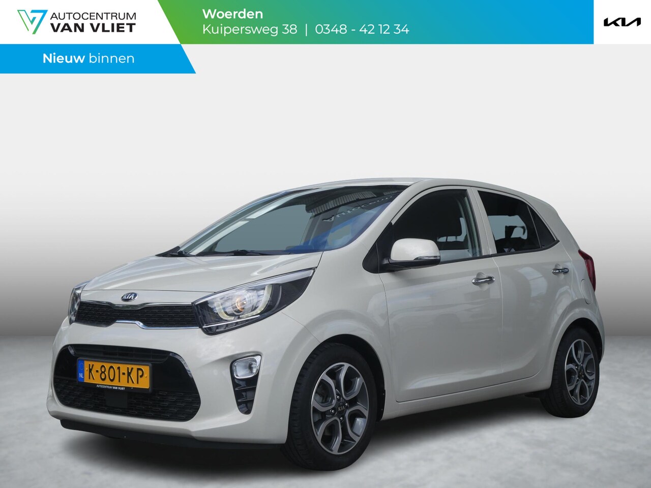 Kia Picanto - 1.0 DPi Dynamicplusline | Cruise | Clima | Camera | Carplay | Navi | Keyless | - AutoWereld.nl