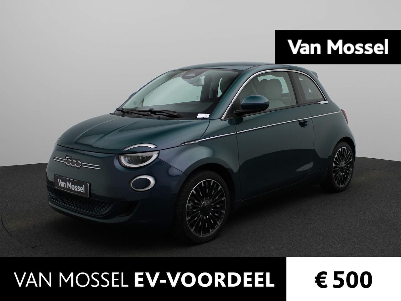 Fiat 500e - La Prima 42 kWh | Leder | Navi | ECC | Cam | PDC | LMV | LED | - AutoWereld.nl