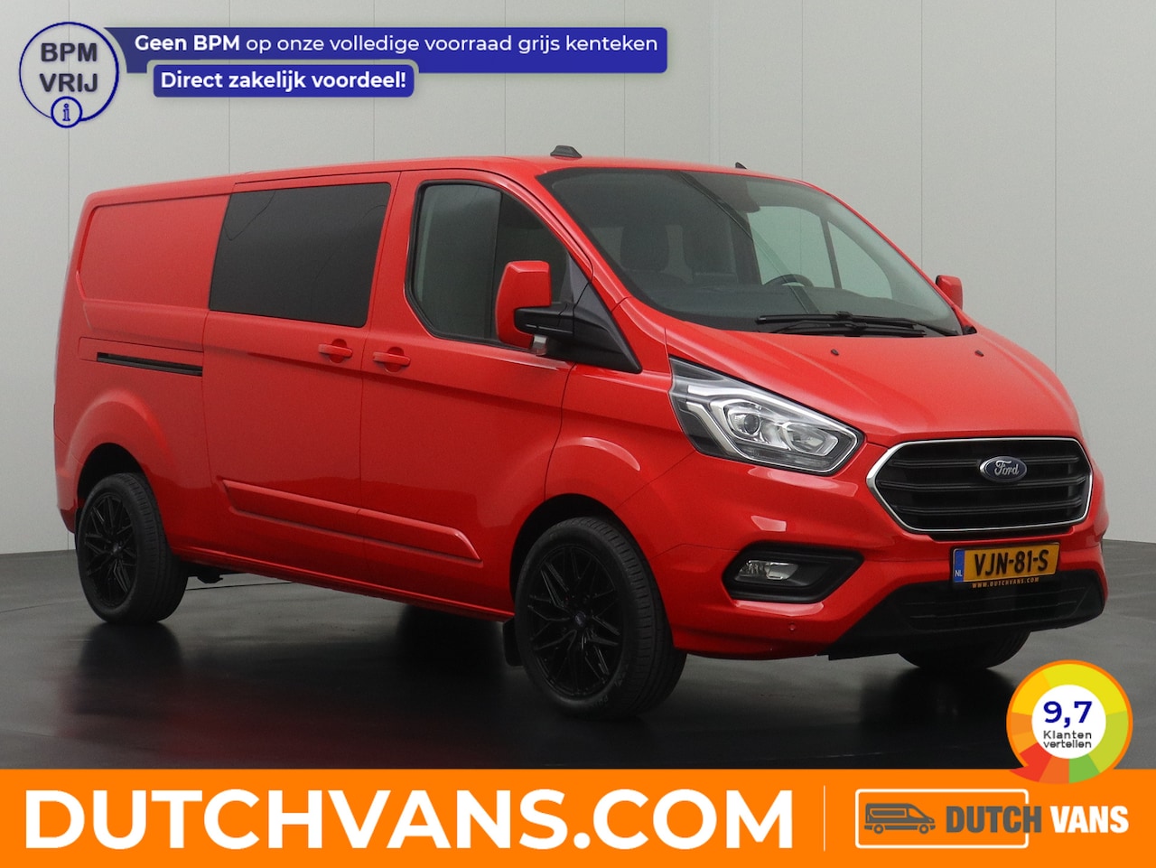 Ford Transit Custom - 2.0TDCI Lang Dubbele Cabine Limited | 2xSchuifdeur | Leder | Navigatie | Camera | Betimmer - AutoWereld.nl