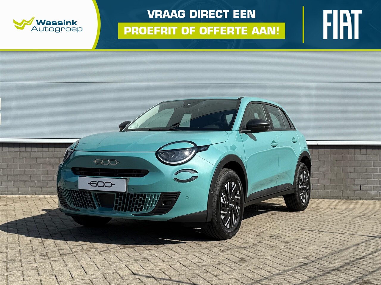 Fiat 600 - 1.2 Hybrid Turbo Charged 100pk Automaat Urban | Cruise Control | Carplay | Parkeersensoren - AutoWereld.nl