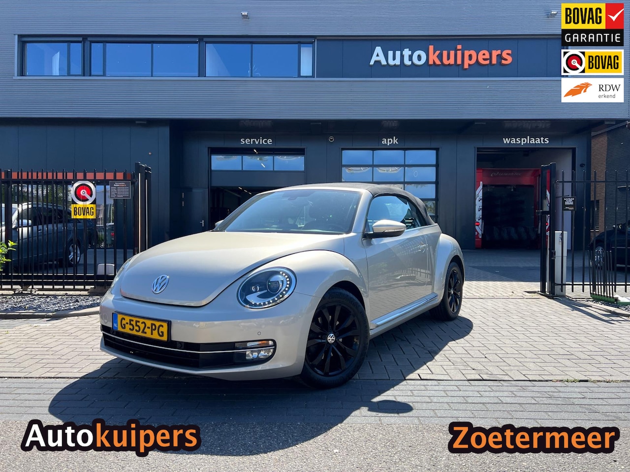 Volkswagen Beetle Cabriolet - 1.2 TSI Design BlueMotion | 17'' inch lichtmetalen velgen, navigatie, cruise control en PD - AutoWereld.nl