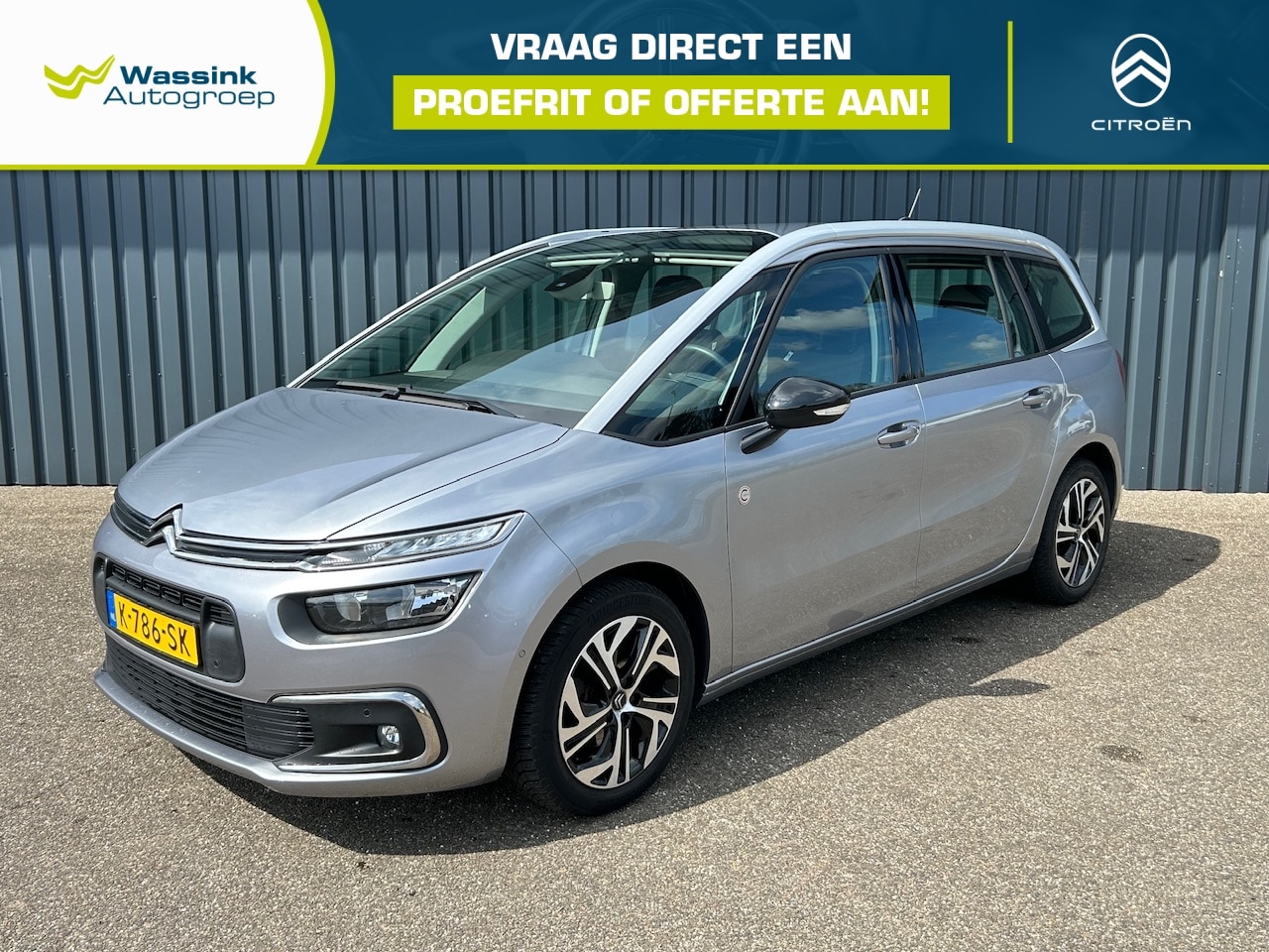 Citroën C4 SpaceTourer - 1.2 PureTech 130pk C-Series I Navigatie I Trekhaak | Cruise Control | 7-persoons | Climate - AutoWereld.nl