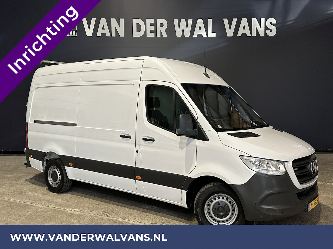 Mercedes-Benz Sprinter - 316 CDI 164pk L2H2 inrichting met omvormer Euro6 Airco | 3500kg Trekhaak | Camera | Apple - AutoWereld.nl