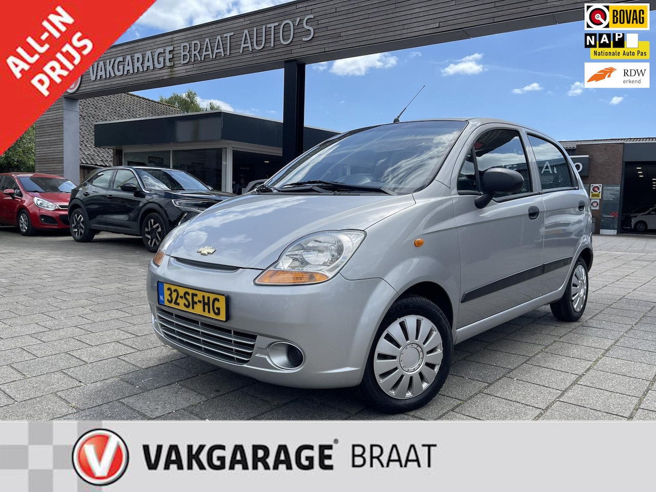 Chevrolet Matiz - 1.0 l STUURBEKR. l ELEK. RAMEN l RIJKLAAR! - AutoWereld.nl