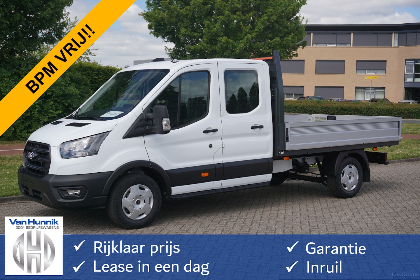 Ford Transit - 350L 130PK Doka L3 BPM VRIJ!! 12" Sync4 Apple CP/Android A, Camera, Trekhaak!! NR. 250 - AutoWereld.nl