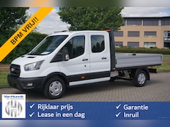 Ford Transit - 350L 130PK Doka L3 BPM VRIJ 12" Sync4 Apple CP/Android A, Camera, Trekhaak NR. 251