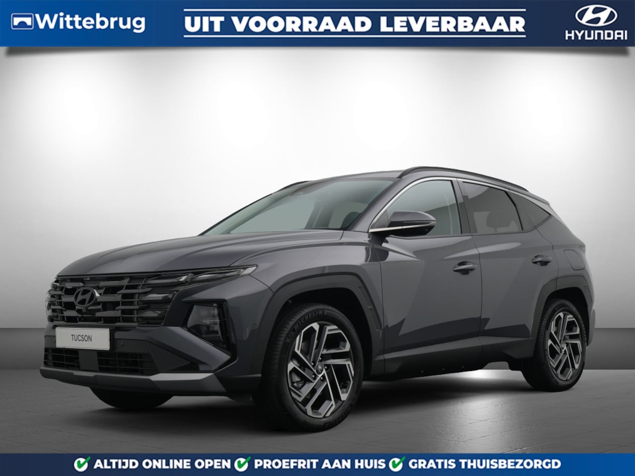 Hyundai Tucson - 1.6 T-GDI PHEV Premium FACELIFT Plug-Hybride Automaat met Navigatie, Lederen bekleding en - AutoWereld.nl