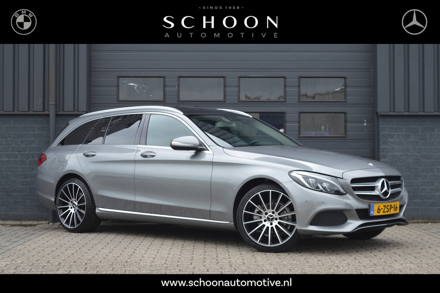 Mercedes-Benz C-klasse Estate - 180 Ambition | PANO | LED | 19" LM | TREKHAAK | - AutoWereld.nl