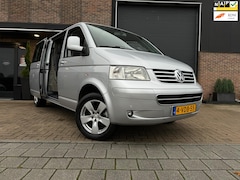 Volkswagen Transporter - 2.5 TDI Youngtimer 340 Lang Highline T-Edition Dubbele Cabine 5persn Airco Navi Cruise con