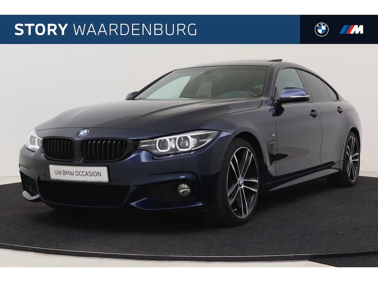 BMW 4-serie Gran Coupé - 420i High Executive M Sport Automaat / Schuif-kanteldak / Sportstoelen / LED / Harman Kard - AutoWereld.nl