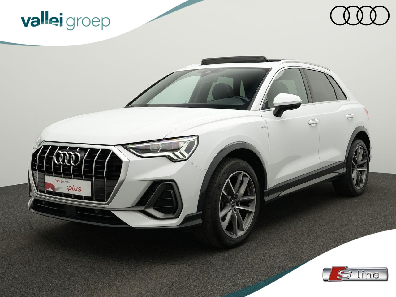 Audi Q3 - 35 TFSI 150 pk S-tronic S edition / S-Line | Panoramadak | Elektr. stoelen | Leder/alcanta - AutoWereld.nl