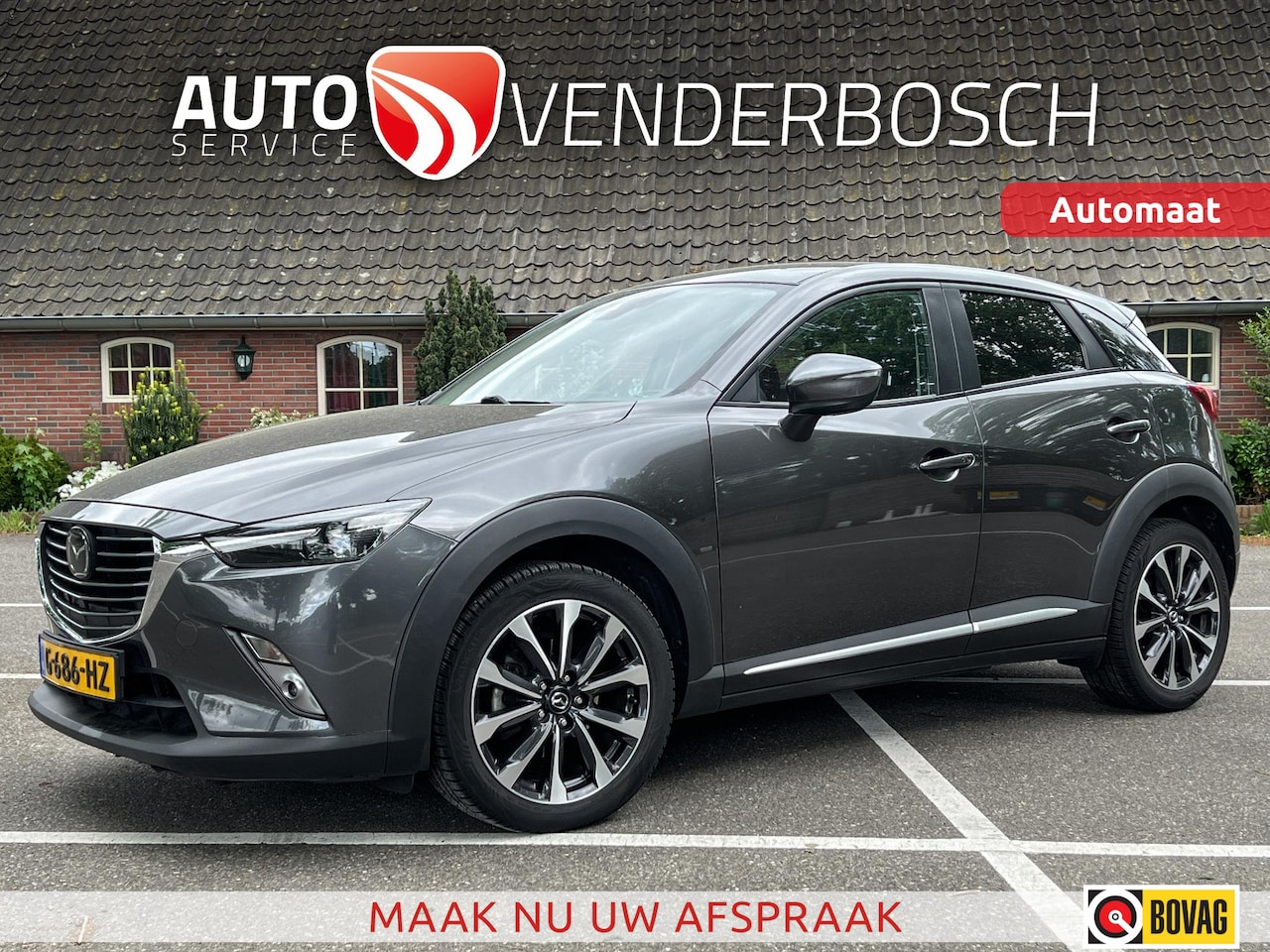 Mazda CX-3 - 2.0 SkyActiv-G 120 GT-Luxury 120pk | Automaat | HUD | Trekhaak 1.200 kg - AutoWereld.nl