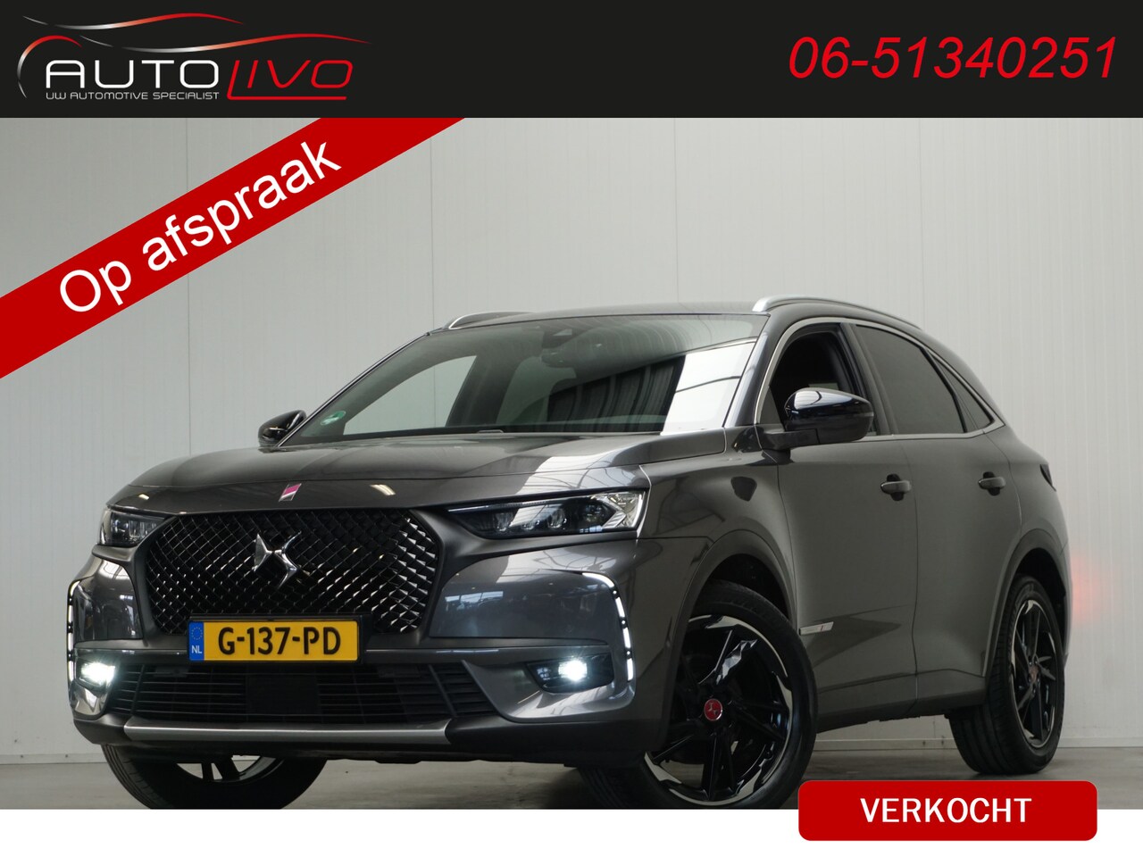 DS 7 Crossback - 1.6 PureTech Executive 180 PK! AUTOMAAT! LUXE! - AutoWereld.nl