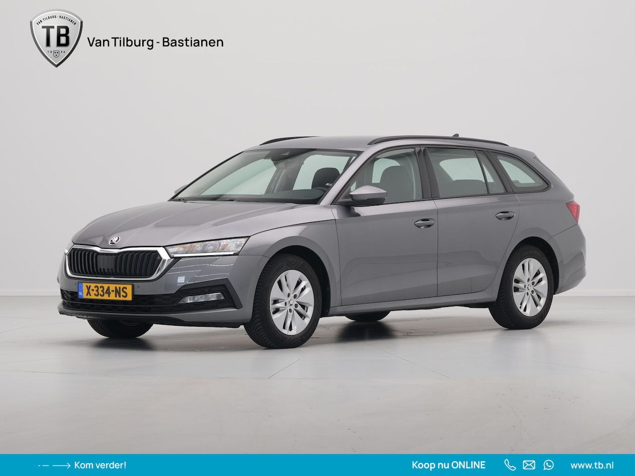 Skoda Octavia Combi - 1.0 e-TSI 110pk DSG Business Edition Trekhaak Navigatie Keyless Lm Velgen - AutoWereld.nl