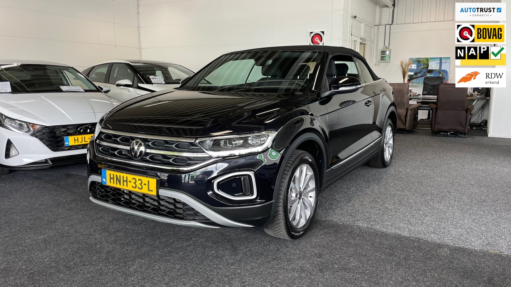 Volkswagen T-Roc Cabrio - 1.0 TSI Style Carplay, Camera, Cruise ACC, Led, Lichtmetaal. - AutoWereld.nl