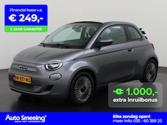Fiat 500e - Cabrio Icon 42 kWh | Navigatie | Apple Carplay | Parkeersensor | Zondag Open