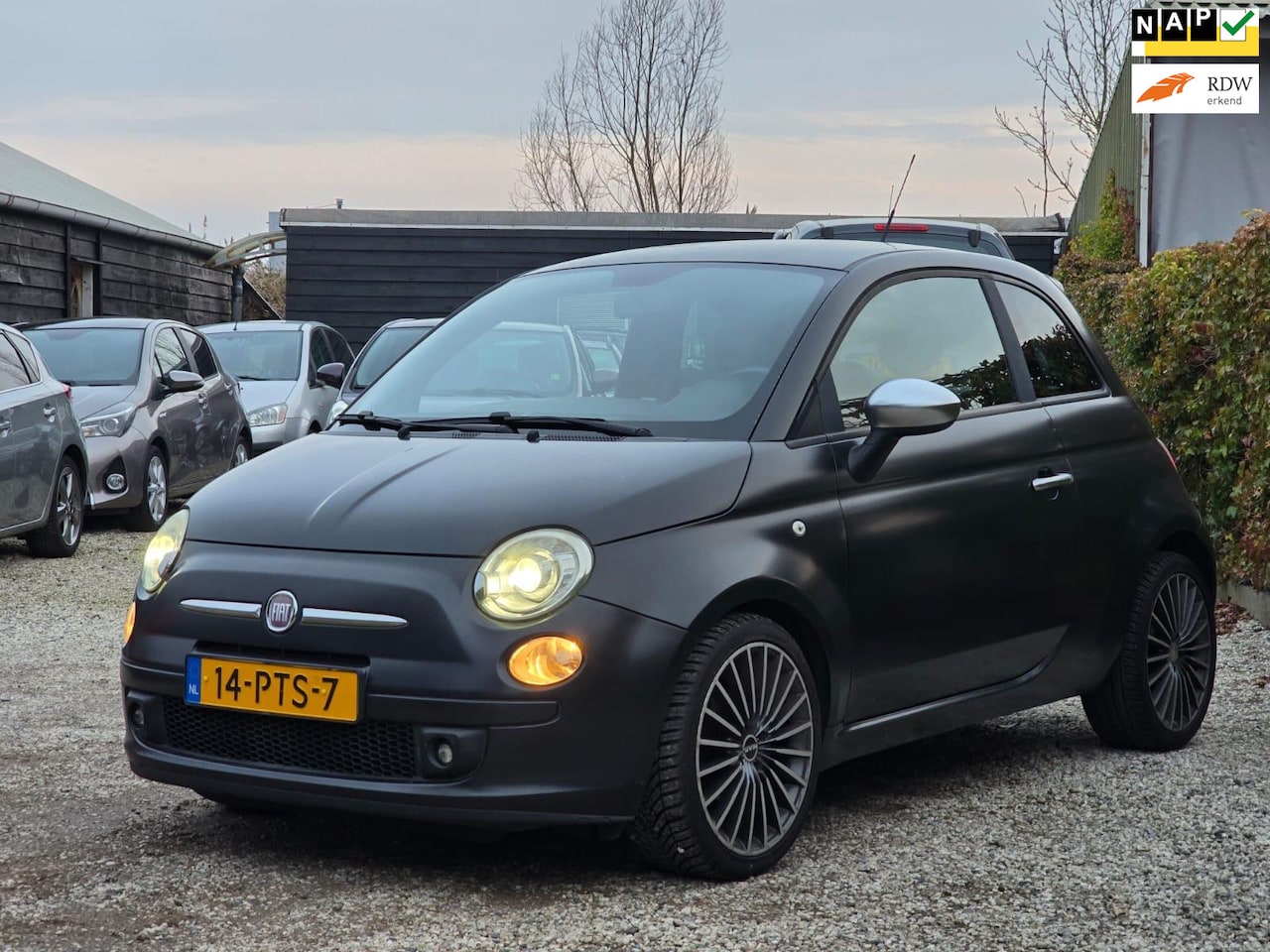 Fiat 500 - 0.9 TwinAir Blackjack Leer/Airco/Lmv - AutoWereld.nl