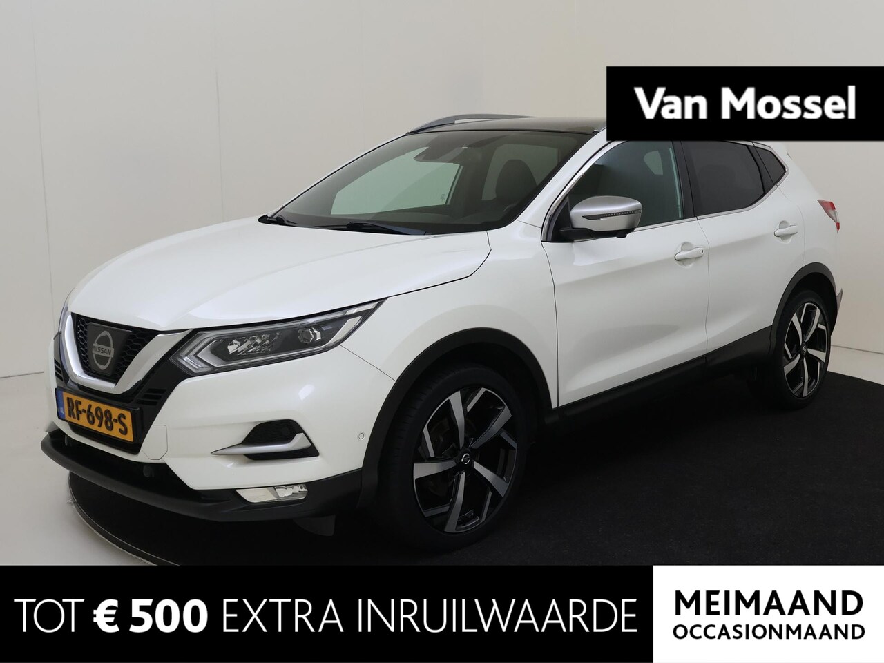 Nissan Qashqai - 1.2 Tekna + | Automaat | Panoramadak | Navigatie | 360 camera | Cruise- en Climate Control - AutoWereld.nl