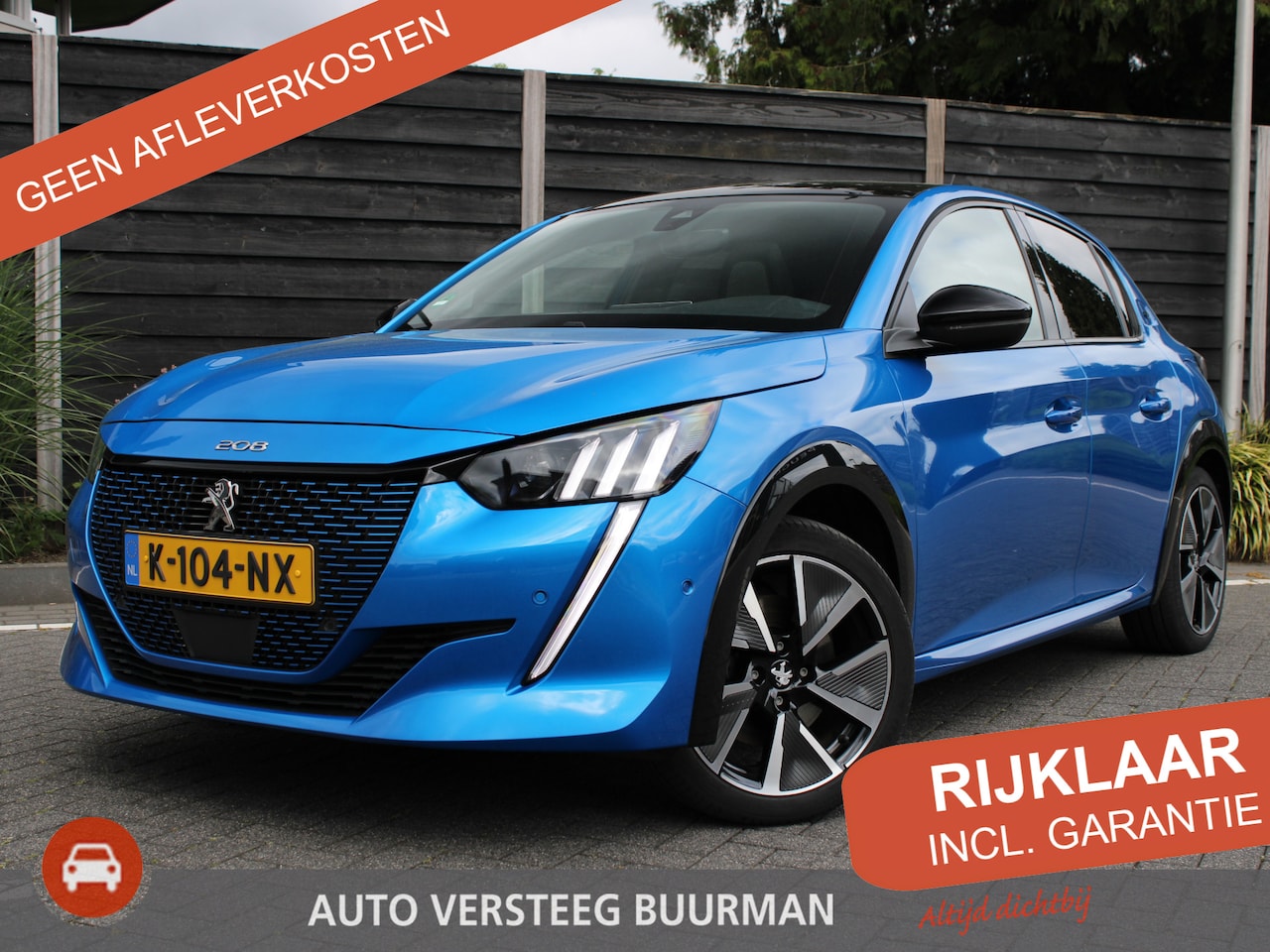 Peugeot e-208 - GT 50 kWh 136PK Navigatie, Achteruitrijcamera, Keyless, Panoramadak, Parkeersensoren Voor - AutoWereld.nl