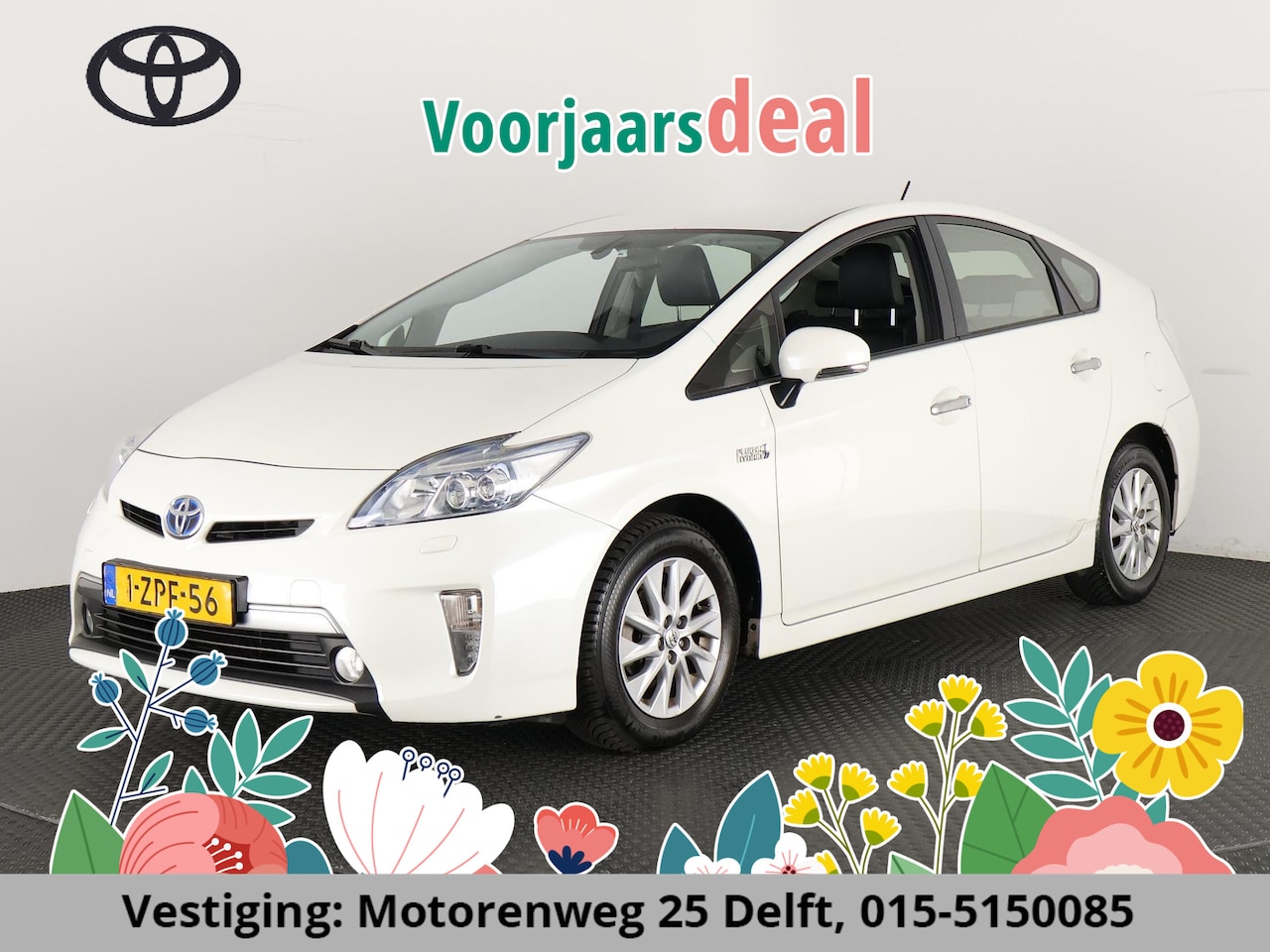 Toyota Prius - 1.8 PLUG -IN HYBRIDE AUTOMAAT 1:80! HALF LEDER.CRUISE.CLIMA 100% ONDERHOUDEN - AutoWereld.nl