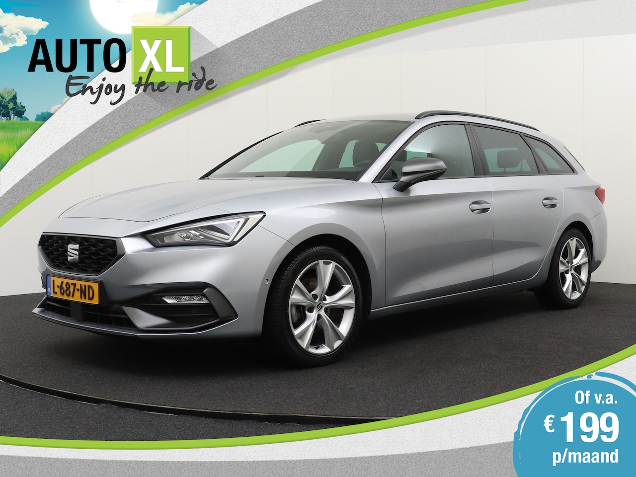 Seat Leon Sportstourer - 1.5 eTSI FR Business Intense Carplay Adapt.Cruise LED - AutoWereld.nl