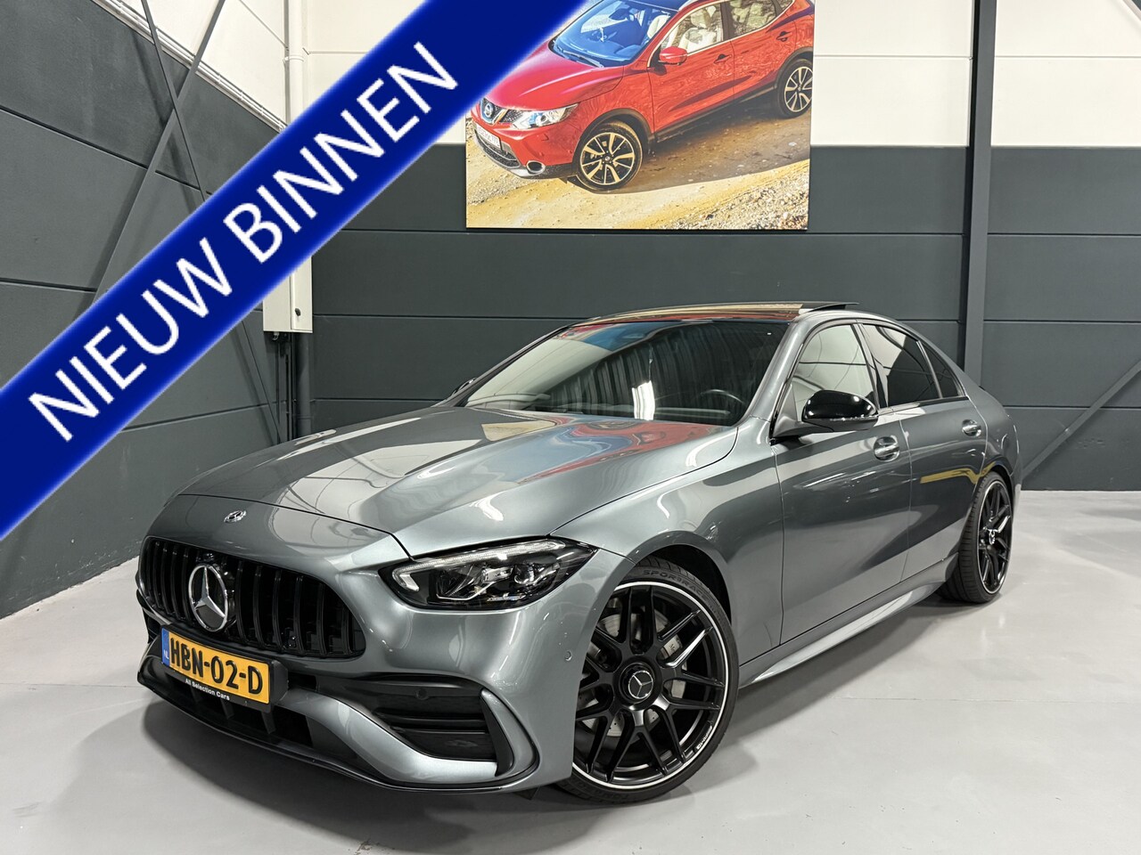 Mercedes-Benz C-klasse - 180 AMG Line Automaat - Navigatie - Camera - Panoramadak - Full Option - Nieuwstaat - 1e E - AutoWereld.nl