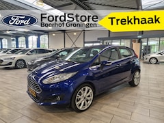 Ford Fiesta - EcoBoost 100 pk Titanium | Trekhaak | Camera | 17" | Navi | Clima | Cruise | Voorruitverw