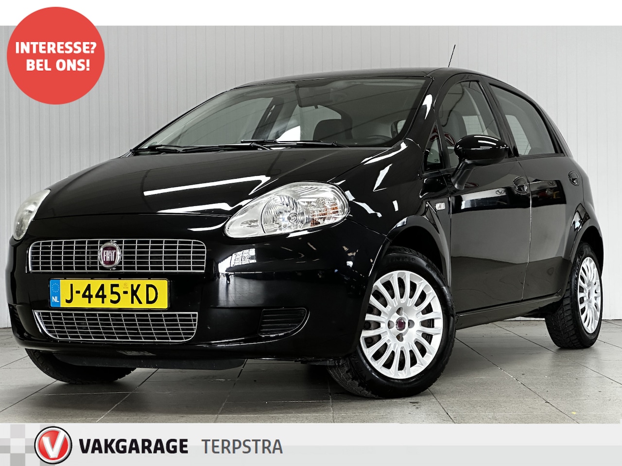 Fiat Grande Punto - 1.4 Active/ AIRCO!/ 5-DRS/ Multi.Stuur/ Elek.Pakket/ Isofix/ Metallic Lak/ C.V.Afstand. - AutoWereld.nl