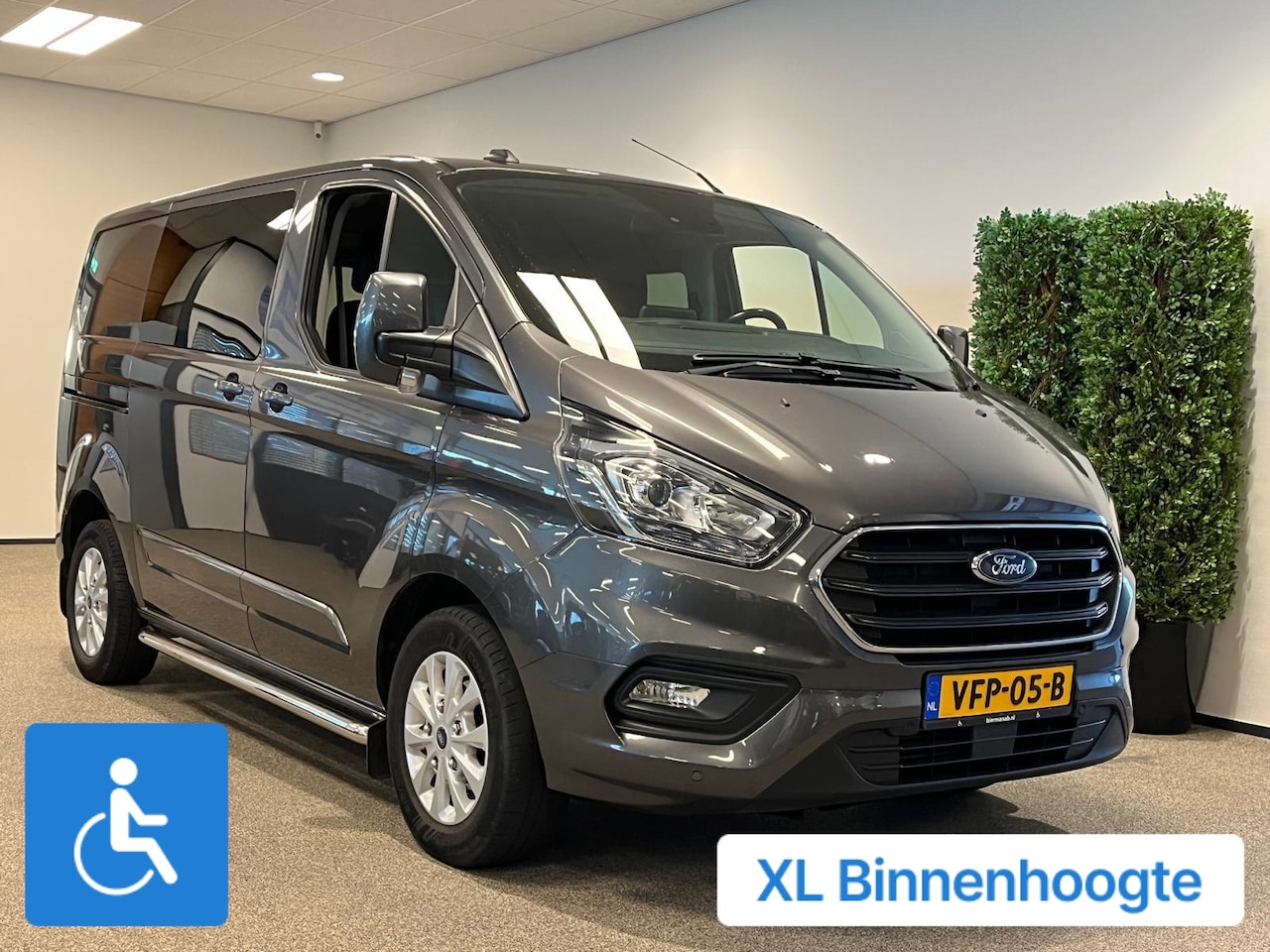 Ford Transit Custom - L2H1 Rolstoelbus Bodemverlaging XXL-Ombouw 150cm rolstoel binnenhoogte - AutoWereld.nl
