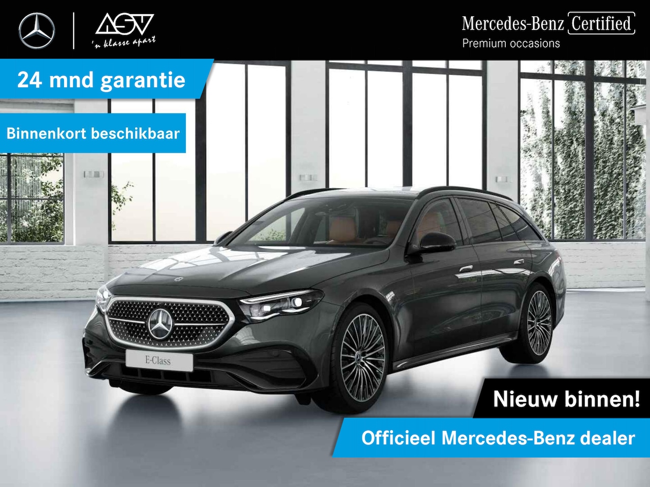 Mercedes-Benz E-klasse Estate - 220 d AMG Line Panoramadak, lederen bekleding, wegklapbare trekhaak, superscreen - AutoWereld.nl
