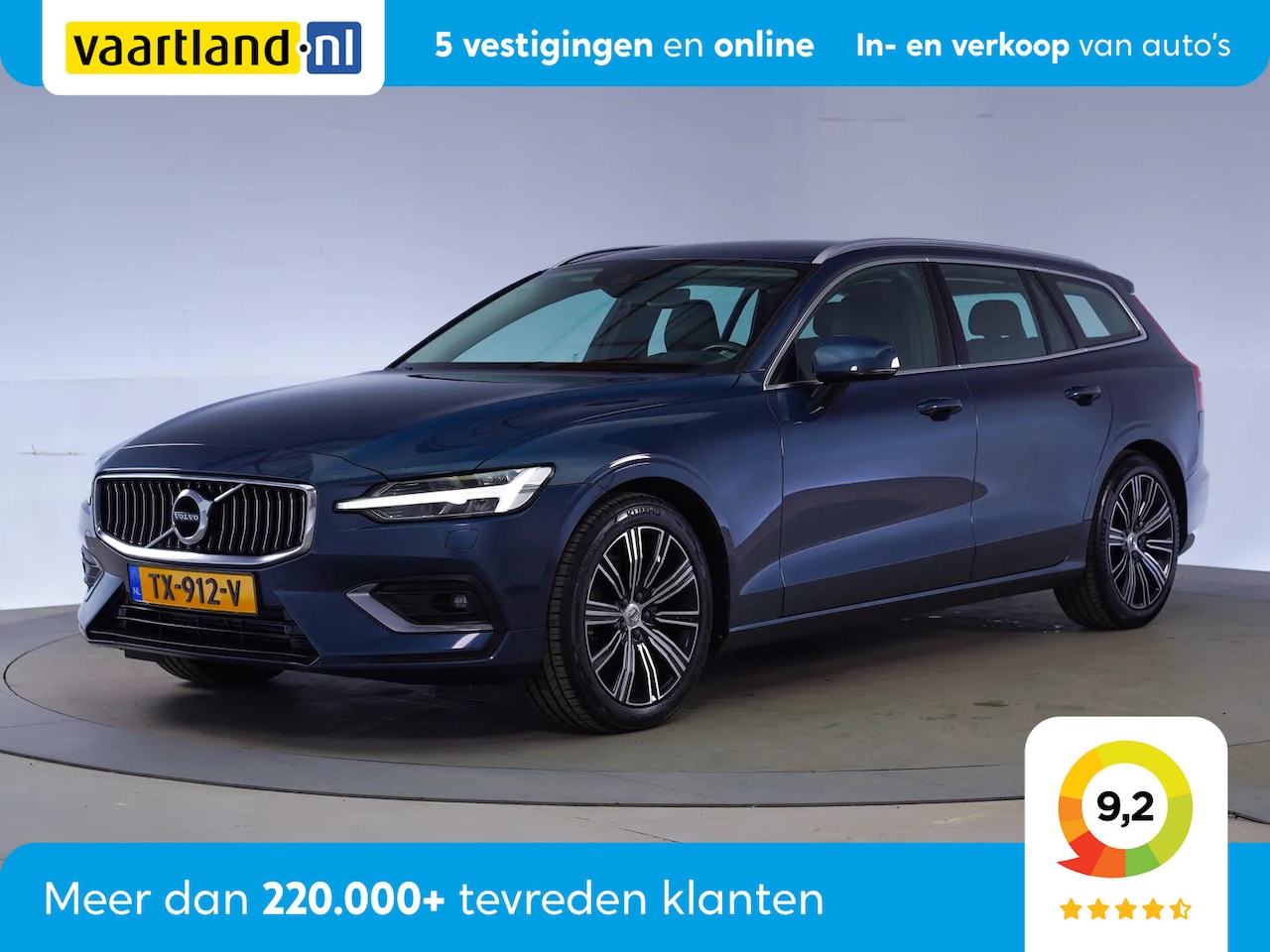 Volvo V60 - 2.0 D4 190pk Inscription Aut. [ LED Navi Leder Standkachell ] - AutoWereld.nl