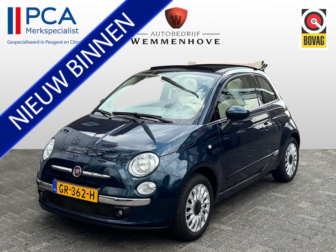 Fiat 500 C - 1.2 Lounge Cabrio/Lichtmetalen velgen/Airco - AutoWereld.nl