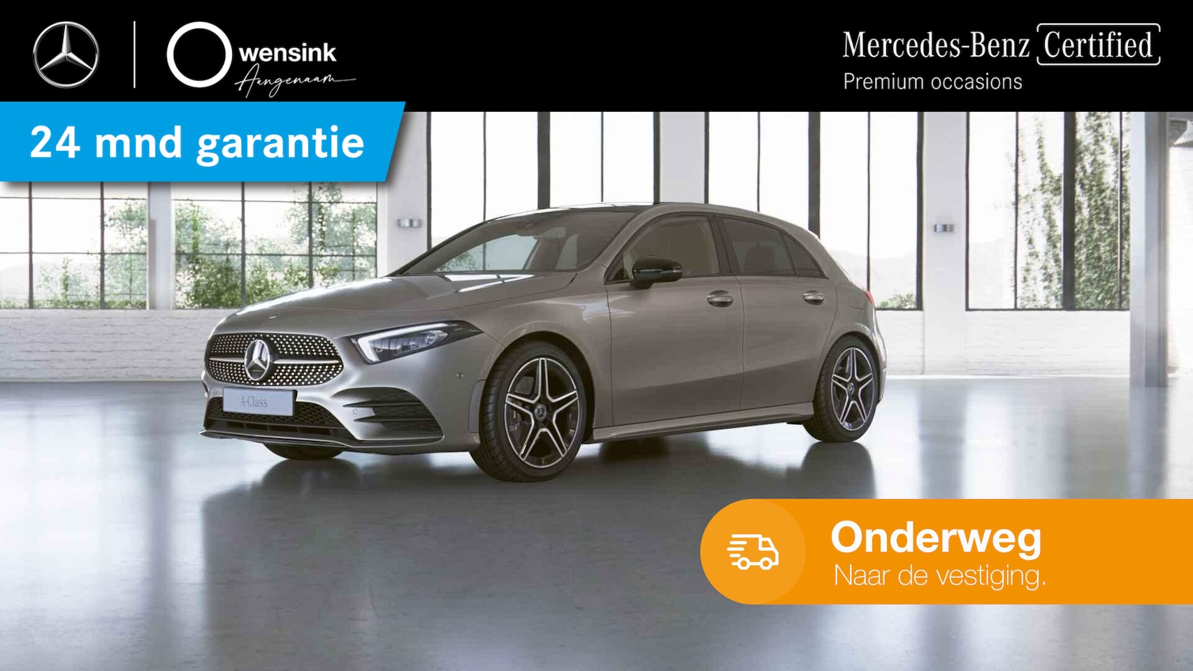 Mercedes-Benz A-klasse - 180 Business Solution AMG | Panoramadak | Night | Stoelverwarming | Sfeerverlichting | Ach - AutoWereld.nl