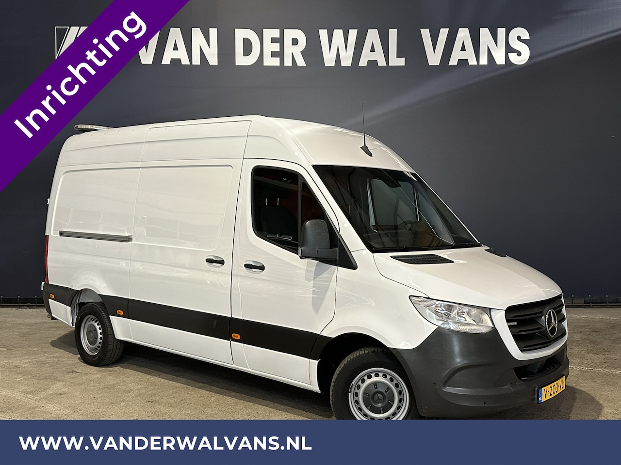 Mercedes-Benz Sprinter - 316 CDI 164pk 3500kg Trekhaak L2H2 inrichting met omvormer Euro6 Airco | Camera | Apple Ca - AutoWereld.nl